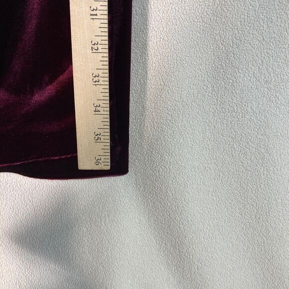 Ababalaya Dress Women's Small Dark Red Velvet Babydoll‎ Romantic Mini - Picture 3 of 9